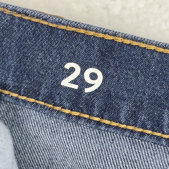 J. Crew Wide Leg Trouser Jeans Womens Sz 29 Dark Blue Denim High Rise Stretch - Picture 7 of 16